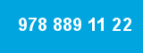 978 889 11 22 978 889 11 22